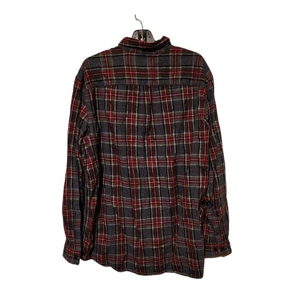 L.L. Bean Men's Flannel Shirt Size XL Regular Slightly Fitted Button Down - Picture 8 of 9